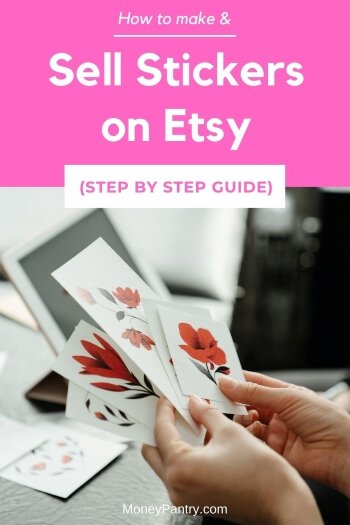 Here's how you can make money making and selling DIY stickers on Etsy...
