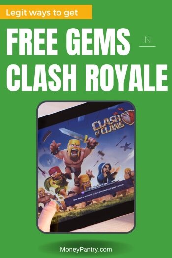 Easy ways you can get gems in Clash Royale for free...