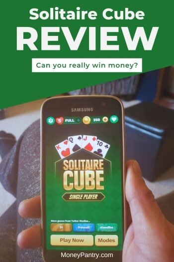Read my review to find out if you can really win money playing Solitaire Cube...