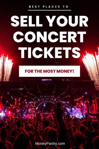 These are the best places to sell your unwanted concert tickets (last minute) for cash...