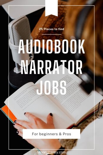 audiobook narrator salary for a list actor