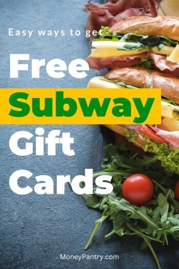 Use these sites to score free Subway gift cards.
