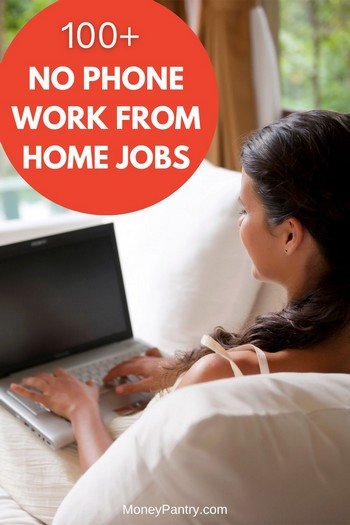How can I work from home without talking on the phone? Try these non phone work at home jobs... 