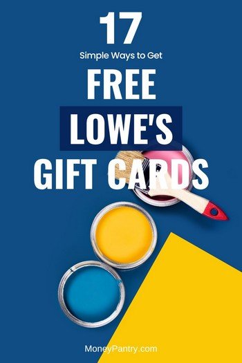 Here are legit ways you can get Lowe's gift cards for free...