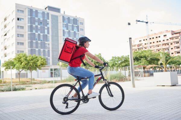 Food bike courier