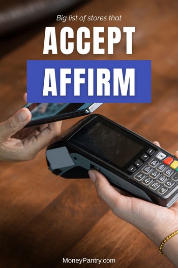 A person using their phone to make an in-store payment with the Affirm Card at a checkout counter.